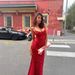 Elegant Backless Bodycon Dress for Women V-Neck High Waist Stretchy Polyester Sexy Slit Long Dress with Adjustable Straps_ecoleips.com