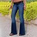 High-Waisted Retro Workwear Denim European And American Ins Trend Slim Fit Slimming Women's Large Flared Pants_ecoleips.com