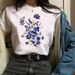 European And American Cross-border Foreign Trade Wholesale Women's Floral Round-neck Plus-size Short-sleeve T-shirt Tops_ecoleips.com