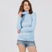 2025 New Cross-Border Women's Fashion: Striped Knit Sweater, European And American Style, Semi-High Collar, Slim-Fit_ecoleips.com