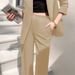 Women's Clothing Autumn Small Suit Jacket Spring And Autumn Two Piece Suit Small Red Loose Casual Suit_ecoleips.com