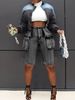 2025s D8736 2025 Summer New Women's Cargo Denim Shorts_ecoleips.com