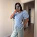 Women's Slimming Lace Patchwork Blouse Puff Sleeve Design European American Fashion Top 2026 Cross Border Style_ecoleips.com