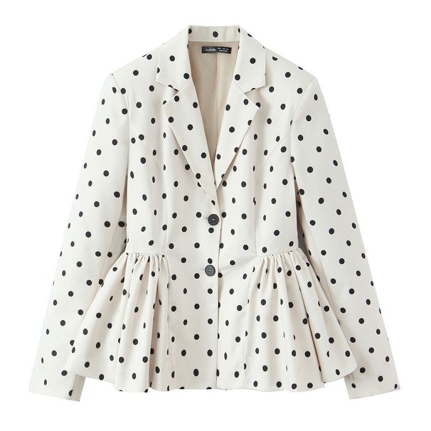 BSK&TRAF Women's Clothing 2026 Spring New Collection European And American Style Fashionable Elegant Bud Hem Blazer_ecoleips.com