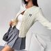 European And American Cross-border Knitted Sweater Coat, Elegant Long-sleeved Cable-knit Cardigan Coat_ecoleips.com