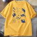Retro Cats In Space 90s Graphic T Shirts Vintage Astronaut Cats T-Shirt Funny Kitten Tshirt Print Comfortable Round Neck T Shirt_ecoleips.com