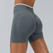 K Seamless Color Blocked Yoga Shorts, Tight Fitting Peach Hip Lifting Sports Shorts, Women's Outdoor Running And Fitness Pants_ecoleips.com