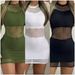 Women's Long Sleeved round Neck Dress Trendy Summer Rock Style Street Fashion Dress in Stock_ecoleips.com