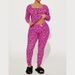 Women's Clothing Summer Comfortable Home Round Neck Long Sleeve Tight Three Button Trousers Suit_ecoleips.com