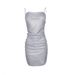 Verve 2025 Sexy Nightclub Party With Rhinestones, Pleated Bodycon Strap Dress For Women_ecoleips.com