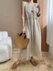 Spring And Summer Women's Casual Solid Color Round Neck Sleeveless Loose Dress Casual Women Dresses 2025 New Summer Korean BQ0M_ecoleips.com