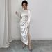 Women's Clothing Elegant Long-Sleeve Midi Dress -Inspired Fall & Winter Dress For Women_ecoleips.com
