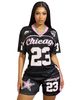 Women's Clothing Summer Women's Two Piece Set Street Style Mesh No. 23 Jersey T-Shirt And High-Waisted Shorts_ecoleips.com