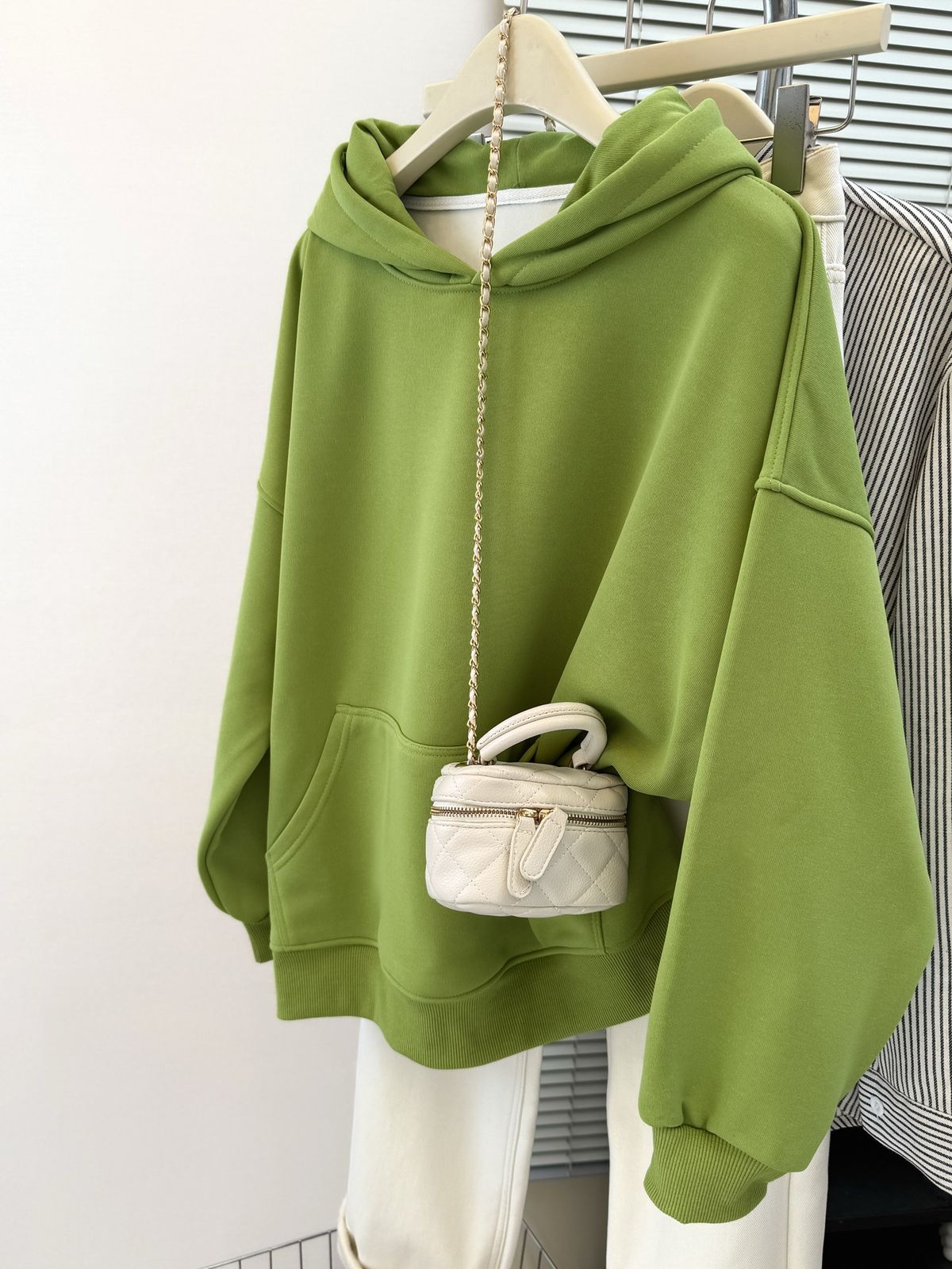 Real Shot Of Thickened Silver Fox Fleece Hooded Long-sleeve Sweatshirt For Women, New Autumn And Winter Korean Style,_ecoleips.com