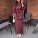 Women's Clothing Autumn New Arrival: Elegant Anti Denim Long Sleeve Shirt + Slim Fit Midi Skirt_ecoleips.com