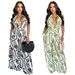 Women's Clothing Sexy Deep V Neck Backless Printed Jumpsuit_ecoleips.com