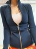 Women's Sportswear Gold Zipper Series Yoga Wear Women's Jacket Breathable Sports Top Long Sleeve Fitness Wear Coat_ecoleips.com
