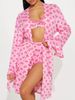 Women's Three Piece Set Sexy Front Opening Long Sleeved Comfortable Shorts_ecoleips.com