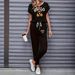 Women's Color Block Trim Casual Suit American Style Simple Loose Fit Short Sleeve Spring Summer Autumn New_ecoleips.com
