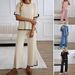 Women's Clothing Spring And Summer Foreign Trade Temperament Casual Short Sleeved Knitted Trousers Suit_ecoleips.com
