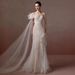 French Style One Shoulder Light Wedding Dress Super Fairy like Elegant Bridal Gown Luxury Mermaid Dress for Wedding Reception_ecoleips.com