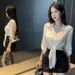 Purely Sexy And Alluring Outfit For Women: Waist-cinching, Tie-waist, Solid White Shirt + Black Short Skirt With_ecoleips.com