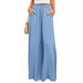 Spring And Summer Casual Wide-leg Loose Casual Non-ironing Trousers Women_ecoleips.com