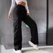 Women's Clothing Workwear Casual Pants For Women High Waist Wide Leg Straight Breathable Retro Sports Trousers_ecoleips.com