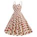 Vintage Qing Suspender Neckline Skirt Cinched Waist High Waist Midlength Bridesmaid Large Swing Dress Wholesale_ecoleips.com