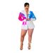 Women's Clothing Printed Notch Lapel Suit Set – Long Sleeve Blazer & Trousers (5 Sizes, Poly-Spandex Blend, Streetwear To Office-Ready)_ecoleips.com