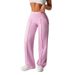 Cross-border European And American Hot Girl Style High-waisted Casual For Women With Mid-line Pleats, Drapey, Stretchy,_ecoleips.com