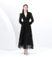 Women's Clothing Spring Waist Heavy Embroidery V Neck Lantern Sleeves Single Breasted Long Skirt_ecoleips.com