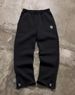 European And American Retro Y2k Street Trend Hip Hop Casual Elastic Waist Zipper Loose Solid Color Sports Casual Pants_ecoleips.com