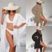 Women's Bamboo Cotton Beach Cover-Up Cardigan - Loose Fit Sun Protection Blouse For Swimsuits & Bikinis, Vacation Wear _ecoleips.com