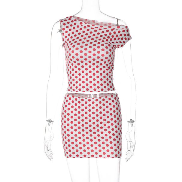Cross-border Summer New European And American W's Fashion Unique Printed Sleeveless Top Bodycon Slim Skirt Set For_ecoleips.com