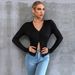 Voya Women's Clothing 2026 Spring/Summer European And American Fashion Elegant Commuting Long-Sleeve Slim Fit Pullover Cropped_ecoleips.com