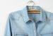 K Fringed Knotted Sleeve Denim Shirt For Women Short Thin Jacket_ecoleips.com