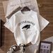 Women's Casual Round Neck Short Sleeve T-Shirt Multi-Color American Style Simple Fashionable Sports Top Solid Printed Loose Fit_ecoleips.com