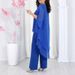 Aria Basics 2025 European And American Cross-border Clothing Loose Casual Solid Color Women's Chiffon Top 2-piece Set_ecoleips.com