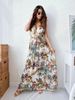 Cross-border European And American Clothing 2024 New Women's Summer Fashion Floral Print Sleeveless Dress_ecoleips.com