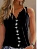 Women's Sleeveless V-neck Vest With 3D Digital Printing_ecoleips.com