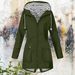 Women's Waterproof Hiking Jacket – Windproof Zip-Up Hooded Raincoat For Outdoor & Commuting (Black/Army Green/Navy/12 Colors), S-XXL_ecoleips.com
