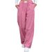 Women's Clothing New Pure Cotton Plaid Casual Boxer Pants Loose Pocket Trousers Women_ecoleips.com