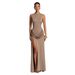 European American Cross-border 2026 Summer Stylish And Elegant Slim-fit Solid Color Pleated Backless Bodycon Dress_ecoleips.com