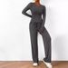 Women's Casual Suit Asymmetrical Long Sleeve T-Shirt Wide Leg Pants Sportswear_ecoleips.com