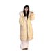 girl Girl Girl Plus Size Yellow Mid-Length Fur Collar Down Cotton Jacket For Women Winter New Thickened Hooded Puffer Coat_ecoleips.com