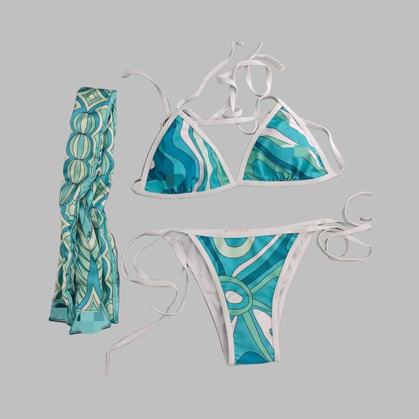 New Style Sexy Printed One Piece Bikini Women's Swimsuit Fashionable Swimwear_ecoleips.com