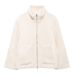 Autumn And Winter New Women's Clothing Solid Color Three-color Plush Jacket Fashionable Versatile Big Pocket Zipper Jacket_ecoleips.com