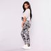 Women's Clothing Camouflage Print Plus Size Casual Trousers Stretchy Slimming Effect Made Of Milk Silk Fabric Women's Leggings_ecoleips.com