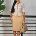 Women's Clothing Elegant Wrap Hemline Dress With Belt | Fall Women's Office Dress | Stretch Polyester Bodycon Midi Dress_ecoleips.com